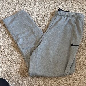 Nike Men’s Gray Joggers with Black Logo
